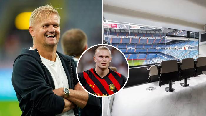 Cha Haaland bị trục xuất khỏi kh&aacute;n đ&agrave;i VIP Bernabeu v&igrave; h&agrave;nh động n&agrave;y