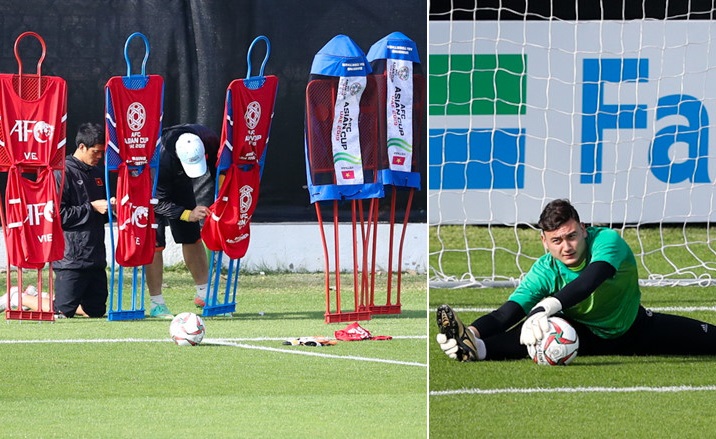 ĐT Việt Nam tập bài đặc biệt trước trận gặp Iran