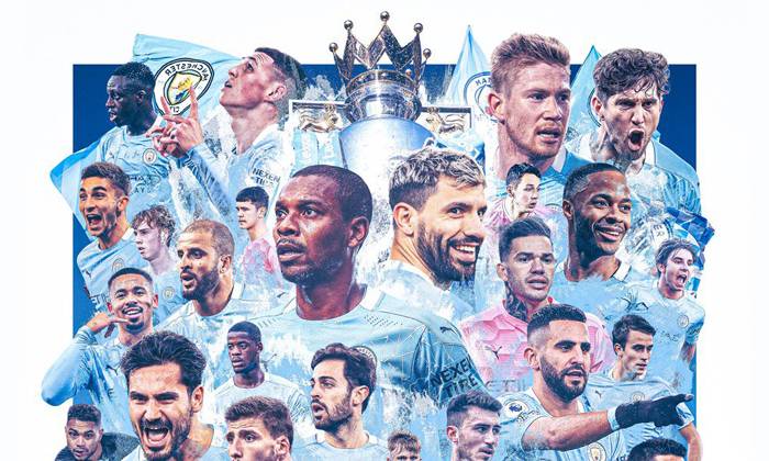 Man City v&ocirc; địch Ngoại hạng Anh 2020/21