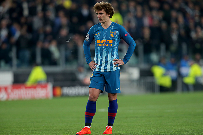 Griezmann su&yacute;t kh&oacute;c khi n&oacute;i về thất bại của Atletico Madrid