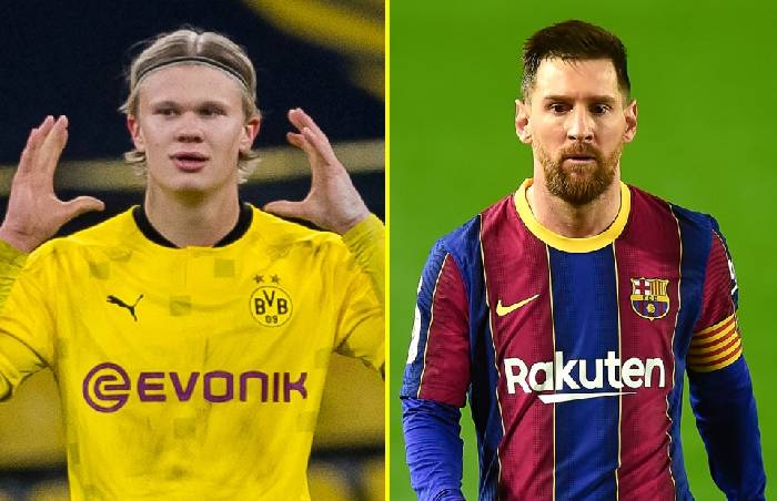 Chủ tịch Laporta chốt mua Haaland thay Messi