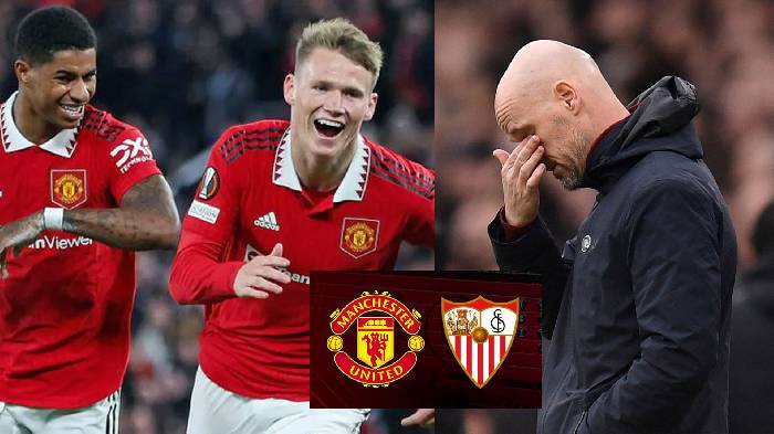 Vắng hàng loạt trụ cột, Ten Hag phải dùng đội hình chắp vá trước Sevilla