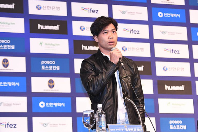 Trực tiếp Lễ ra mắt C&ocirc;ng Phượng ở Incheon United, 8h ng&agrave;y 14/2