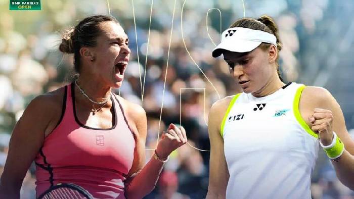 Sabalenka t&aacute;i đấu Rybakina ở chung kết đơn nữ Indian Wells Masters 2026