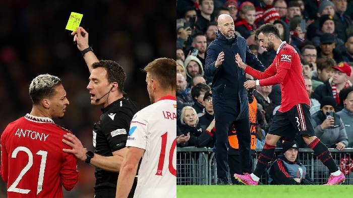 Ten Hag: 'Tôi phải rút Bruno và Antony ra khỏi sân là vì trọng tài'