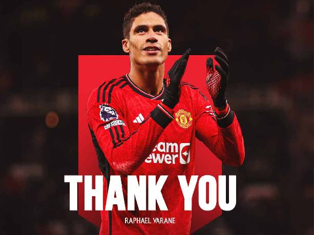 MU chính thức chia tay Raphael Varane