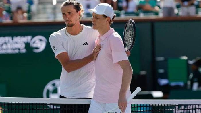 Sinner thắng dễ Zverev, lần đầu v&agrave;o chung kết Indian Wells Masters