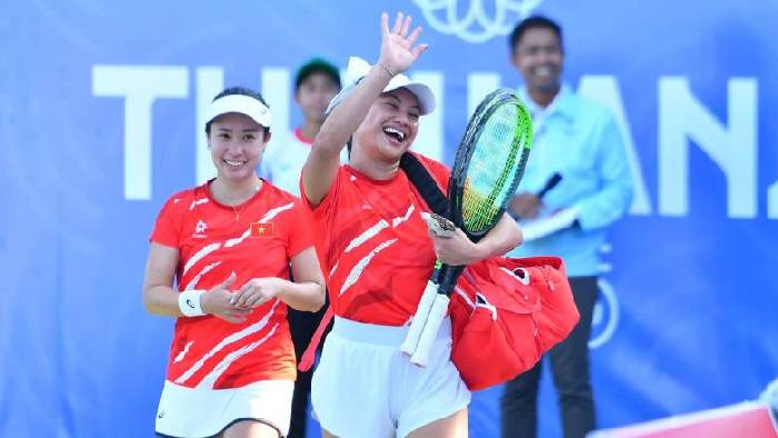 Quần vợt Việt Nam c&oacute; chiến thắng đầu ti&ecirc;n tại SEA Games 33