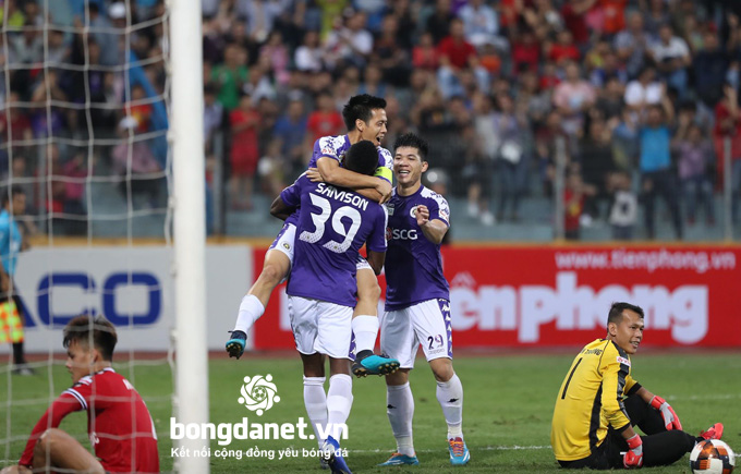 Kết quả tỷ số H&agrave; Nội FC 2-0 B.B&igrave;nh Dương - Si&ecirc;u C&uacute;p Việt Nam