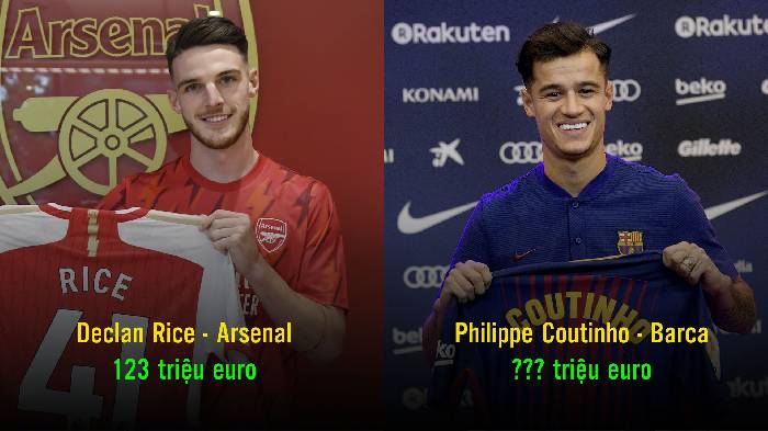 Top 10 thương vụ đắt giá nhất lịch sử: Declan Rice đứng thứ mấy?