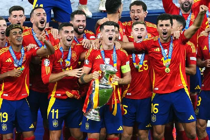 Đội tuyển T&acirc;y Ban Nha được thưởng lớn sau khi v&ocirc; địch Euro 2024