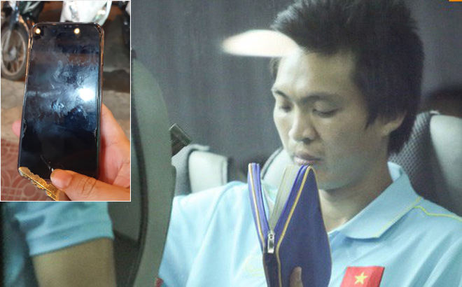 Tuấn Anh d&ugrave;ng Iphone 6 vỡ m&agrave;n h&igrave;nh: T&agrave;i năng nhưng giản dị nhất giới cầu thủ Việt