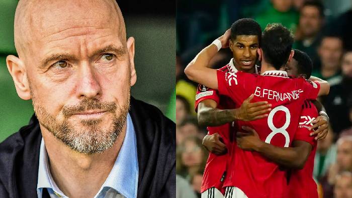 Nhẹ nhàng vượt ải Betis, HLV Ten Hag chỉ dành lời khen cho một người