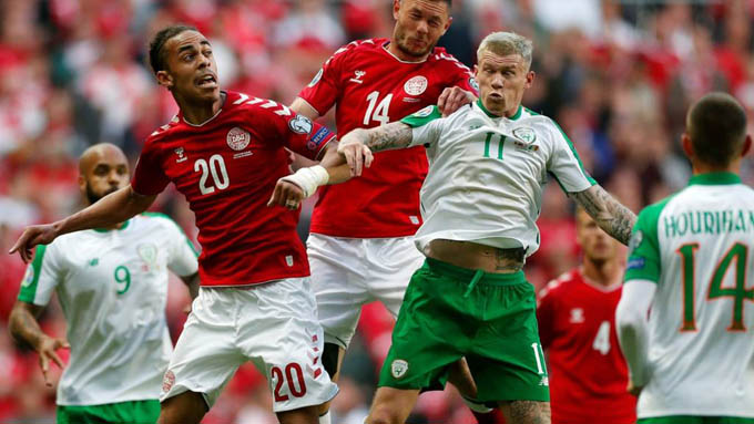 Nhận định b&oacute;ng đ&aacute; CH Ireland vs Đan Mạch, 2h45 ng&agrave;y 19/11: Đội kh&aacute;ch vượt kh&oacute; c&ugrave;ng Eriksen