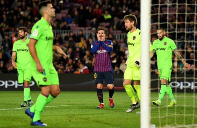 Kết quả Barcelona 3-0 Levante: Messi đưa Barca v&agrave;o tứ kết