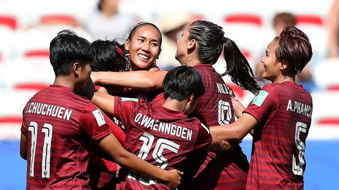 Nữ Th&aacute;i Lan ghi b&agrave;n thắng lịch sử ở World Cup nữ 2019