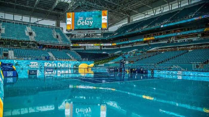 37 trận đấu ở Miami Open 2026 bị ho&atilde;n v&igrave; mưa lớn