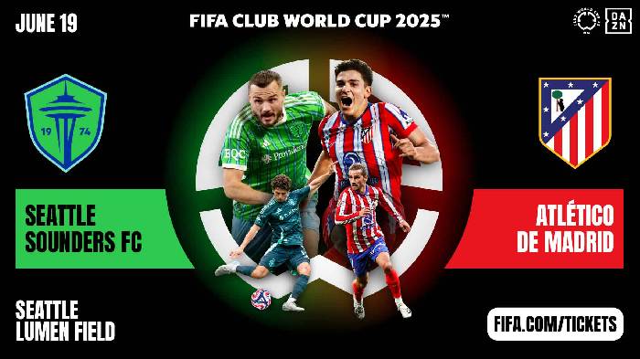 Siêu máy tính dự đoán Seattle Sounders vs Atletico Madrid, 05h00 ngày 20/6