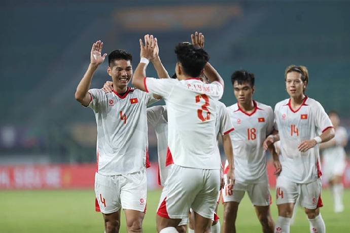 Hiểu Minh lập cú đúp, U23 Việt Nam thắng đậm U23 Lào