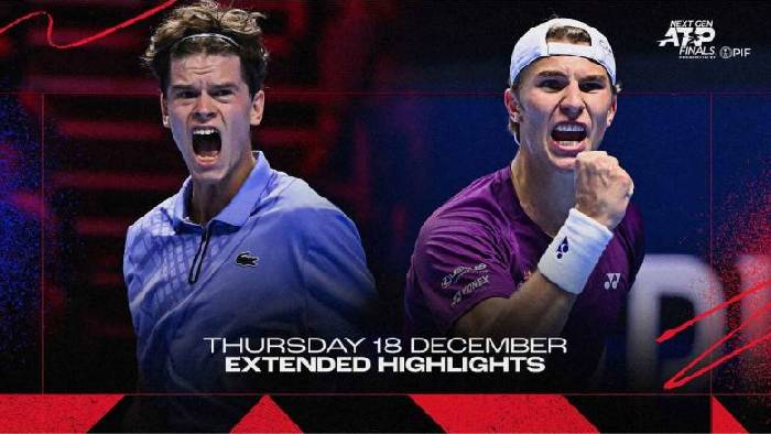 Nhận định tennis Tien vs Budkov Kjaer - V&ograve;ng bảng Next Gen ATP Finals, 00h30 ng&agrave;y 19/12