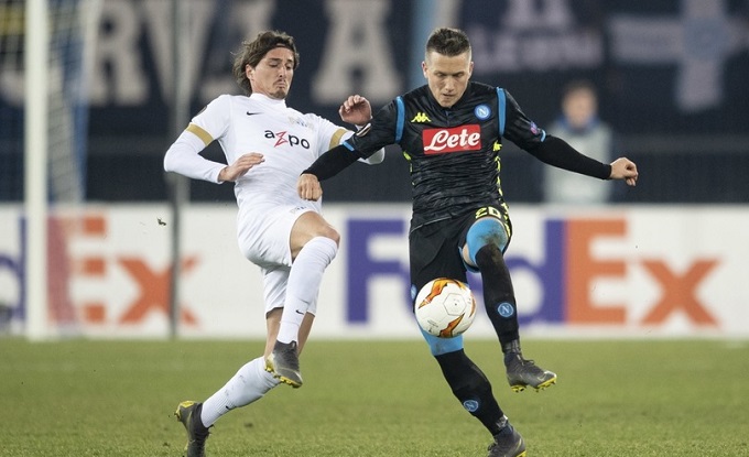Nhận định Napoli vs Zurich 00h55, 22/02 (UEFA Europa League)