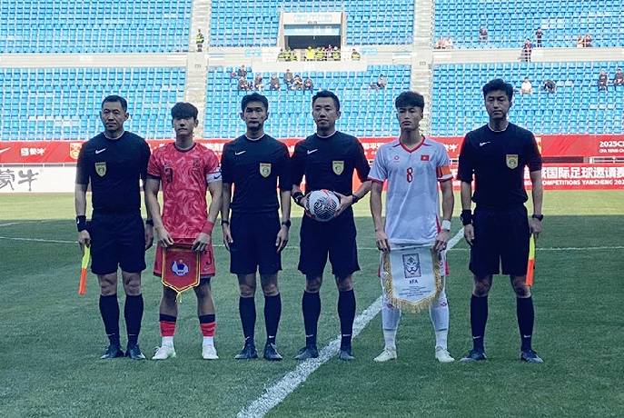 U22 Việt Nam đ&aacute;nh rơi chiến thắng đ&aacute;ng tiếc trước H&agrave;n Quốc