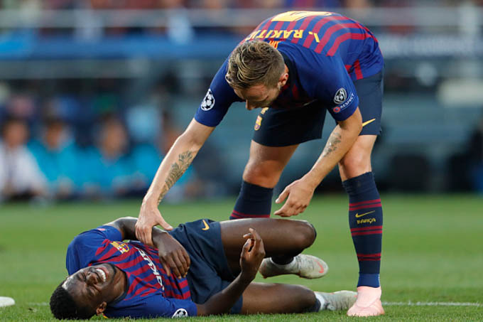 Barca nhận tin xấu về Dembele sau trận thắng Leganes