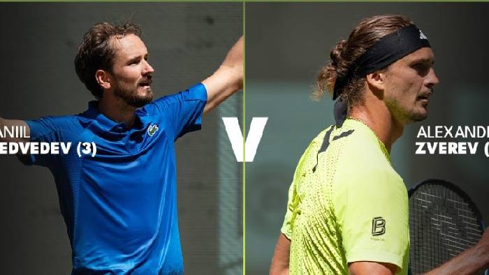 Link trực tiếp tennis Zverev vs Medvedev, B&aacute;n kết Halle Open - 20h00 ng&agrave;y 21/6
