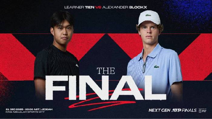 Nhận định tennis Tien vs Blockx - Chung kết Next Gen ATP Finals, 00h00 ng&agrave;y 22/12