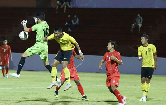 Kết quả U22 Myanmar vs U22 Malaysia. Kết quả b&oacute;ng đ&aacute; U22 Đ&ocirc;ng Nam &Aacute; 2019