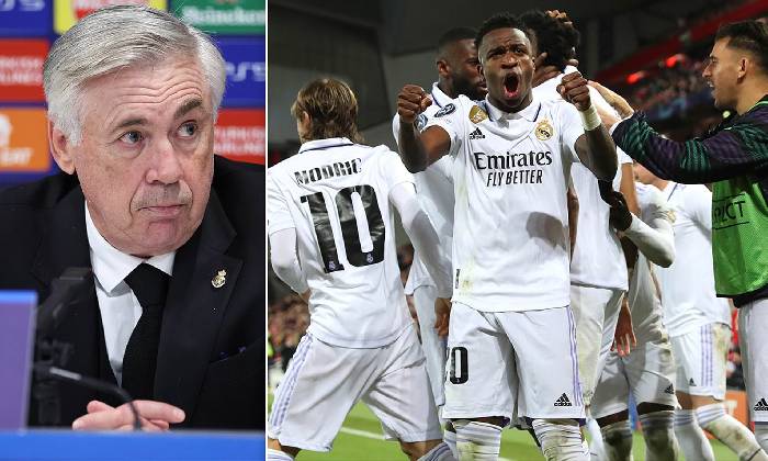HLV Ancelotti: 'Thế giới kh&ocirc;ng c&oacute; ai thực hiện n&oacute; tốt hơn Vinicius&rdquo;