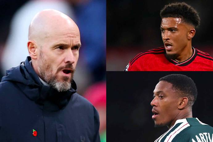 Erik ten Hag tiến h&agrave;nh cải tổ lớn, Sancho v&agrave; 12 c&aacute;i t&ecirc;n sắp phải ra đi