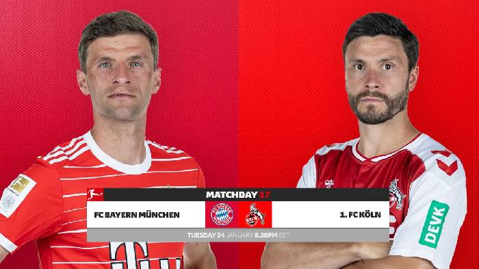 Nhận định, soi kèo Bayern Munich vs Cologne, 2h30 ngày 25/1
