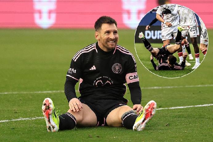 Messi 'ngã chổng vó' trong thất bại bạc nhược của Inter Miami