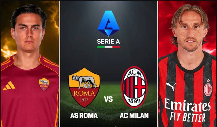 Siêu máy tính dự đoán AS Roma vs AC Milan, 02h45 ngày 26/1