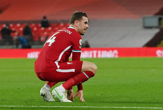 Liverpool nhận tin dữ về chấn thương của Jordan Henderson
