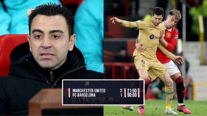 Xavi: 'Nếu Barca có họ trên sân, Man United mới là đội bóng bị loại'