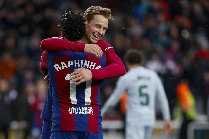 Raphinha 'múa lửa', De Jong rực sáng, Barca thắng 4 sao Getafe