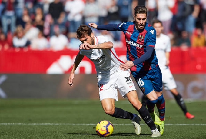 Kết quả tỷ số Sevilla 5-0 Levante, vòng 21 La Liga