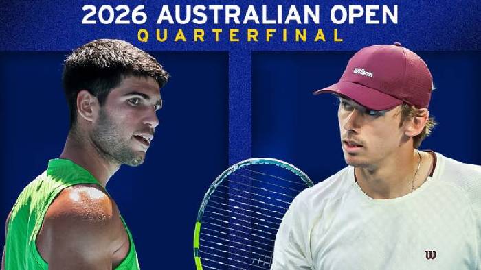 Link trực tiếp tennis Alcaraz vs De Minaur - Tứ kết &Uacute;c Mở rộng, 16h30 ng&agrave;y 27/1