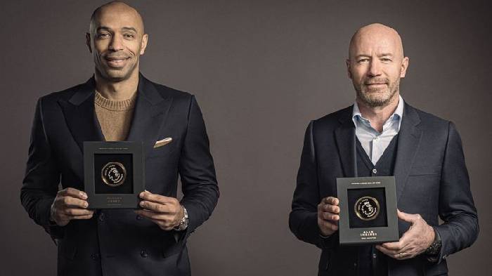 Thierry Henry v&agrave; Alan Shearer được ban tổ chức Premier League vinh danh