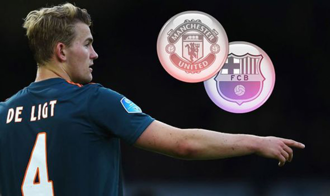 Barca v&agrave; MU lo lắng sau tuy&ecirc;n bố của De Ligt