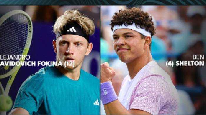 Link trực tiếp tennis Shelton vs Davidovich Fokina - Bán kết Washington Open, 9h00 ngày 27/7