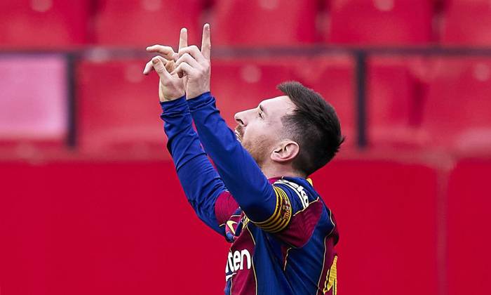 Lionel Messi thiết lập th&agrave;nh t&iacute;ch ghi b&agrave;n ấn tượng trước Sevilla
