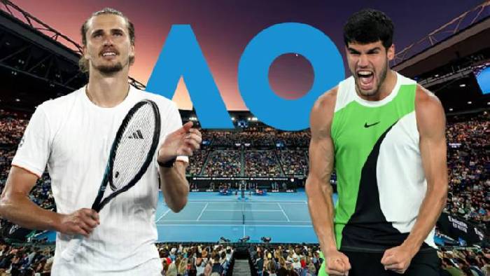 Link trực tiếp tennis Alcaraz vs Zverev - B&aacute;n kết &Uacute;c Mở rộng, 10h30 ng&agrave;y 30/1