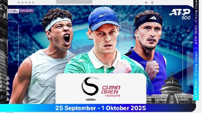 Giải tennis China Open 2025 ph&aacute;t s&oacute;ng trực tiếp tr&ecirc;n k&ecirc;nh n&agrave;o?