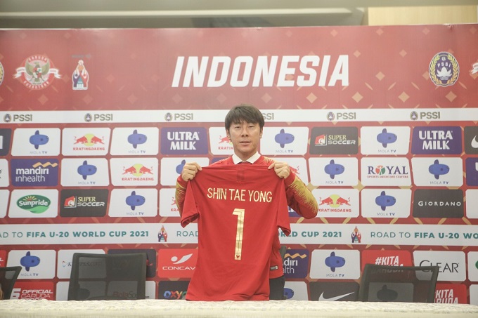 HLV Shin Tae-yong chính thức ra mắt Indonesia