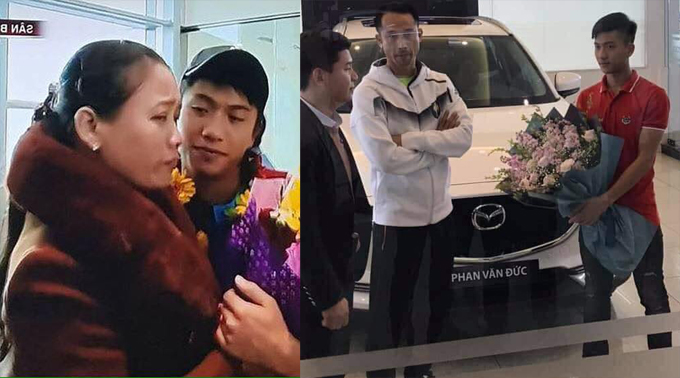 Phan Văn Đức tặng mẹ món quà Tết cực sốc