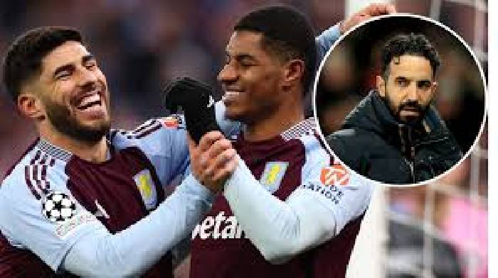 Thăng hoa ở Aston Villa, Rashford ngầm châm biếm HLV Amorim