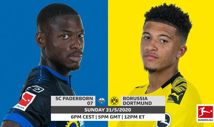 Kênh chiếu Paderborn 07 vs Borussia Dortmund, 23h00 ngày 31/5